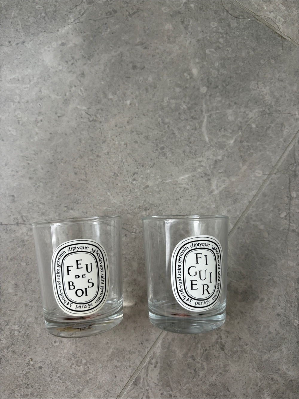 Empty diptyque candles